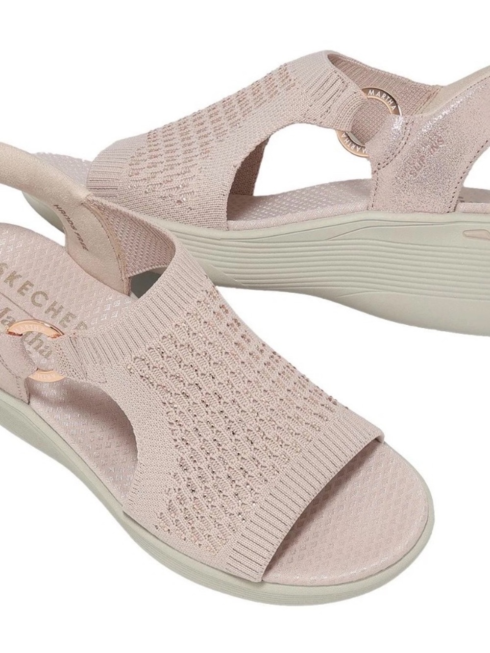 Skechers hands free slip-ins Pier Lite Park path sandals- Blush - Picture 6 of 9